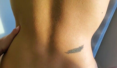 Fit girl with pierced nipples gets a creampie