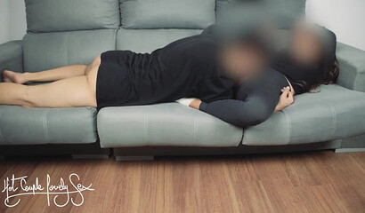 Amateur slut in yoga pants cuckolding her husband