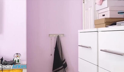 Brunette babe Gianna Gem screws hard in a dorm