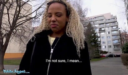 Sexy Amateur Ebony Blonde Picked Up And Fucked In Public