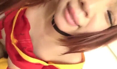 Big tits Japanese skank gets jizz in her cunt