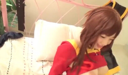 Big tits Japanese skank gets jizz in her cunt