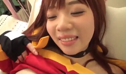 Big tits Japanese skank gets jizz in her cunt