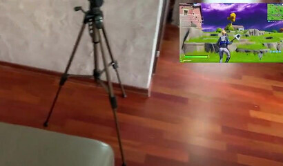 Big ass sister fucks while playing video games