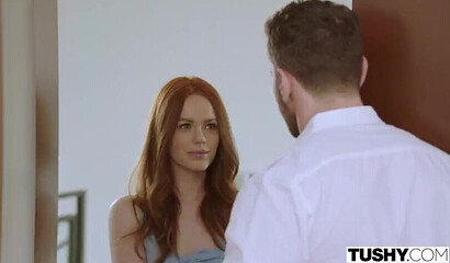 Finest redhead slut Ella Hughes gets dicked up her ass