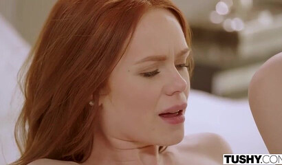 Finest redhead slut Ella Hughes gets dicked up her ass