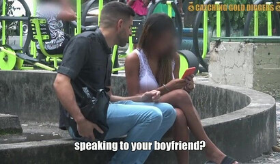 Brazilian teen won't resist cash and Antonio Mallorca's fat cock