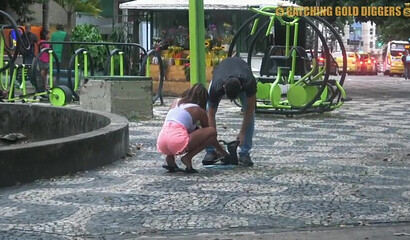 Brazilian teen won't resist cash and Antonio Mallorca's fat cock