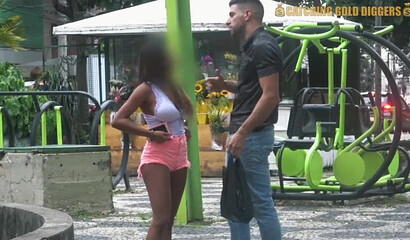 Brazilian teen won't resist cash and Antonio Mallorca's fat cock