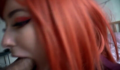 Russian redhead babe has a nasty fetish HD