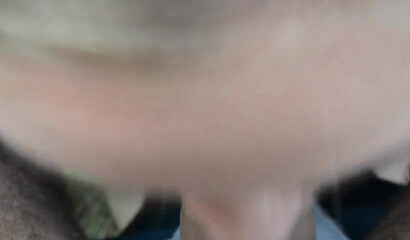 Cheating Wife With Big Boobs Gives Sloppy Public Blowjob