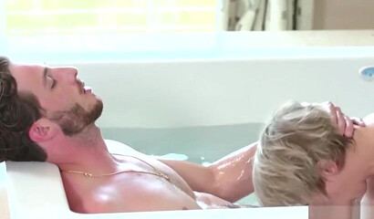 Sexy Blonde Milf With Big Tits Side Fucked After Nuru Massage