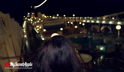 Teenager pornstar Mysweetapple fucking in a public toilet