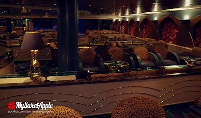 Teenager pornstar Mysweetapple fucking in a public toilet