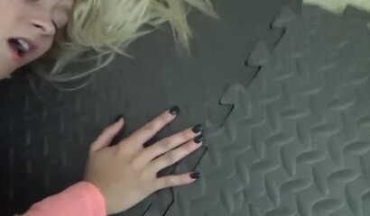 Sexy Milf Riding Creampied By Son's Friend In The Kitchen