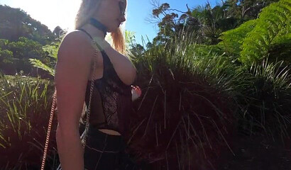 Hot Amateur Schoolgirl Riding Glass Dildo And Squirting In Public