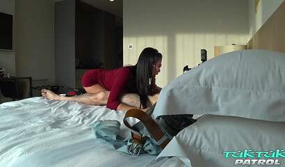 Slutty Asian Busty Hottie Creampied Deep In Doggystyle