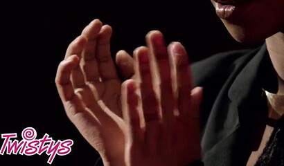 Gorgeous Ebony Lesbian Kira Noir Licking And Fingering Redhead Sabina