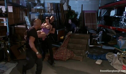 Playful Brunette Lee Mckenzie Drilled And Creampied In BBC Gangbang