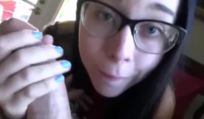 Upside down blowjob with a young blonde slut