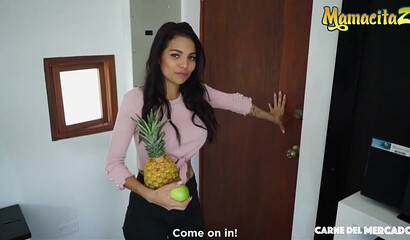 Loud moaning orgasm after he smashed her tight pussy