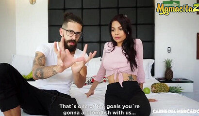 Loud moaning orgasm after he smashed her tight pussy