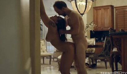 Busty mom Layla London gives a passionate blowjob