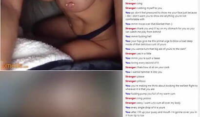 Naughty bimbo with pierced nipples masturbating on a webcam