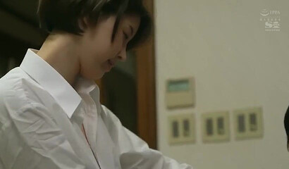 Japanese nymph with big tits enjoys a warm creampie