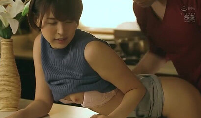 Japanese nymph with big tits enjoys a warm creampie