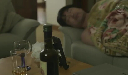 Japanese nymph with big tits enjoys a warm creampie