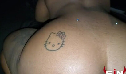 Sexy Ebony Hottie With Big Tits Got A Deep Anal Creampie