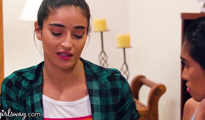 Petite Asian Lesbian Brunette Ember Snow Pussy Licking Emily Willis