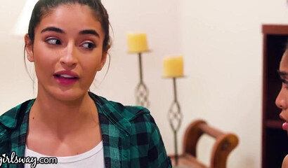 Petite Asian Lesbian Brunette Ember Snow Pussy Licking Emily Willis