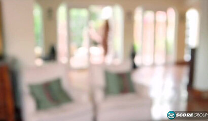 Busty MILF in a lesbian session with a young babe