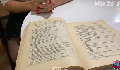 Slutty teacher lolly_lips offers her pussy to give the passing grade