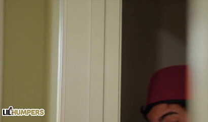 The queen of handjobs Chanel Preston fucks in fishnet