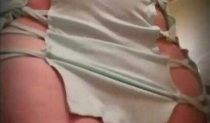 Naughty BBW shows her huge bottom on webcam