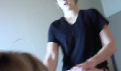 Lesbian friends going at it full force with strapon