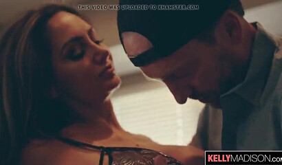 Smoking hot MILF with big tits Ava Addams stroking dick and gets creampied