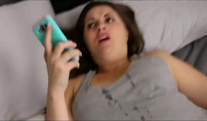 Amazing sex while on the phone with big tits MILF