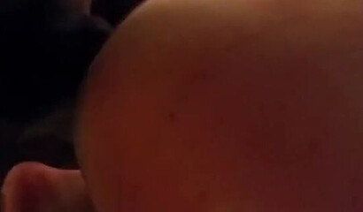 Dude bangs this slut and creampies her swollen muff