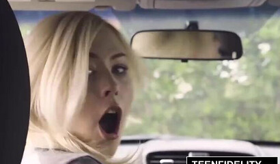 Stranger bangs blonde slut with big tits Summer Day