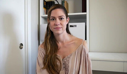 Cutie with big tits Ashley Alban banged from behind