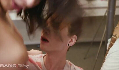 Tattooed babe Ivy Lebelle gets banged in the student room