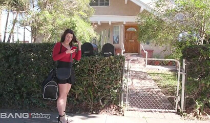 Tattooed babe Ivy Lebelle gets banged in the student room