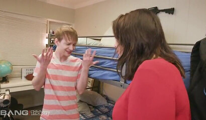 Tattooed babe Ivy Lebelle gets banged in the student room