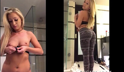 Blonde bae rides her sugar daddy in a hotel