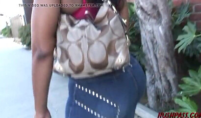 Black hon with huge ass Cherokee D Ass banged from behind