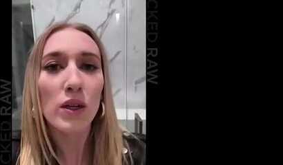 Blondie gets picked up and banged by a black dude